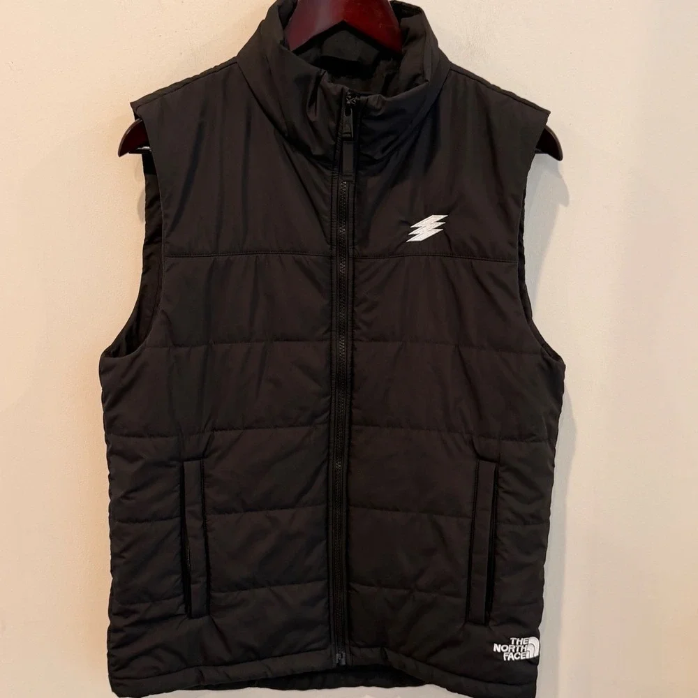 The North Face Black Insulated Puffer Vest Lightning Logo Men's Small S